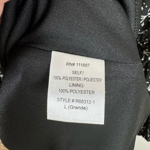 Carly Jean Womens Ditsy Floral Print Midi Asymmetrical Dress‎ Sz L Boho Festival - Picture 11 of 14